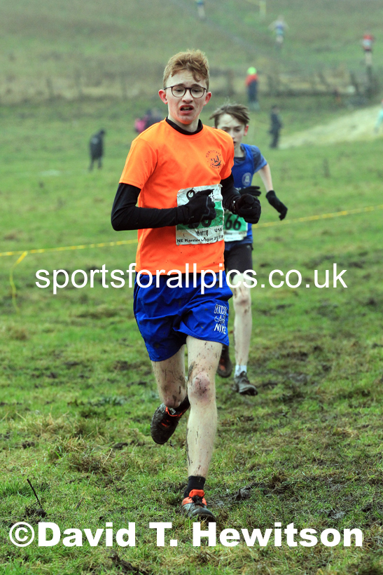 Boys under-15s 2022 North Eastern Harrier League, Thornley Farm, Peterlee, County Durham. Photo: David T. Hewitson/Sports for All Pics